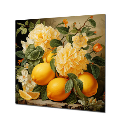 【値下げ】PAINTING GILDED FLORALS AND FRUITS 8Framed20x20naturalwood.jpg?v=